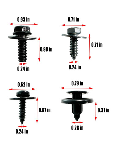 50 Sujetadores Parachoque OTMGTGM para Toyota y Lexus