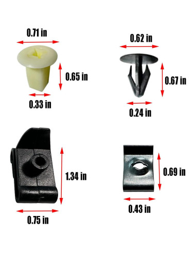 50 Sujetadores Parachoque OTMGTGM para Toyota y Lexus