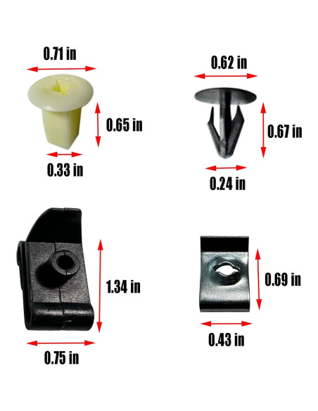 50 Sujetadores Parachoque OTMGTGM para Toyota y Lexus