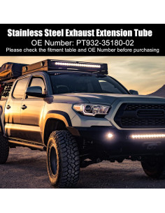 Tubo de Escape Inoxidable X AUTOHAUX para Toyota Tacoma 2018-2023 2