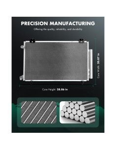 Condensador SCITOO 3299 para Toyota Corolla y Matrix 1.8L 2