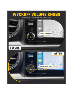 Perillas de Volumen Wyckoff para Toyota Tacoma 2016-2023 2