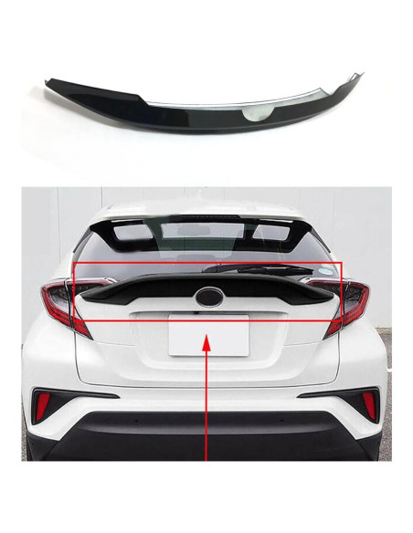 Cubierta Spoiler Trasero Toyota C-HR 2017-2022 ABS Carbono
