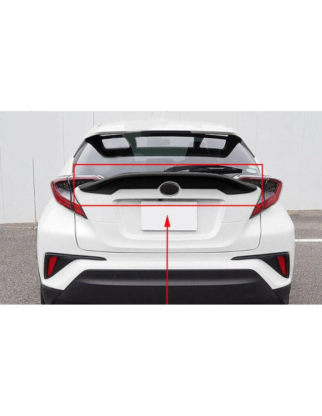 Cubierta Spoiler Trasero Toyota C-HR 2017-2022 ABS Carbono