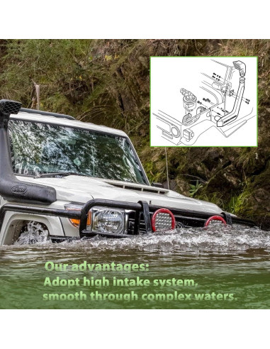 Kit de snorkel SCITOO para Toyota Hilux N80 2015-2023