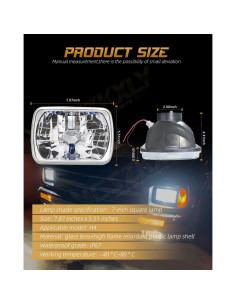 Faros LED VCSZKXLY H6054 para Toyota Hilux 1988-1997 2