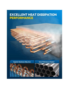 Radiador de Aluminio PHILTOP CU13106 para Corolla y Matrix 2