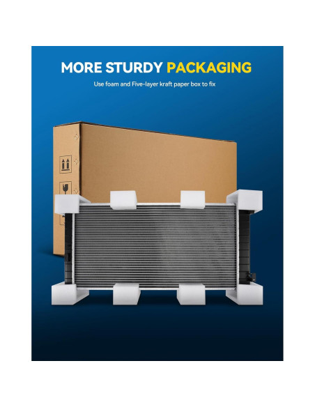 Radiador de Aluminio PHILTOP CU13106 para Corolla y Matrix