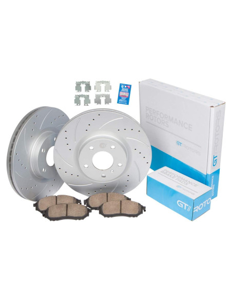 Kit Frontal Discos de Freno Geomet y Pastillas Cerámicas Toyota