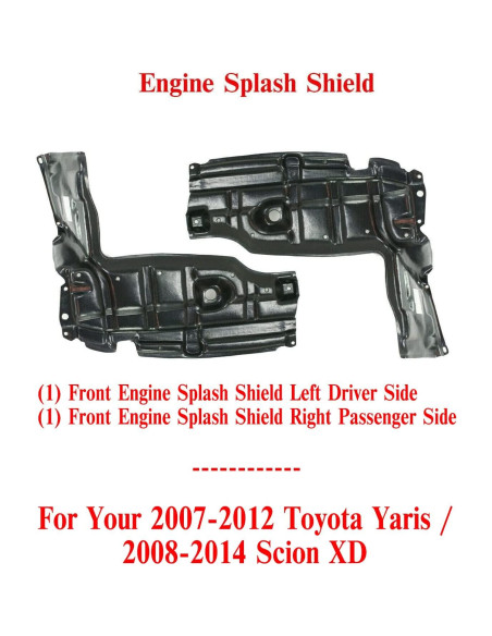 Escudo de Salpicaduras Motor Toyota Yaris 2007-2012 / Scion XD