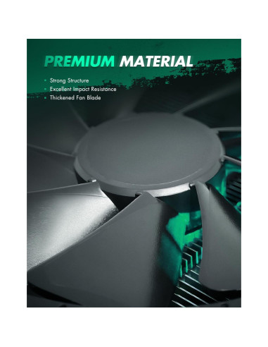 Ventilador de Radiador SCITOO para Toyota Yaris 2007-2018