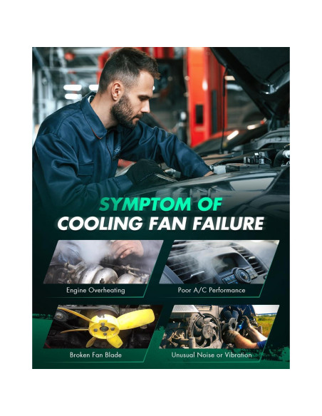 Ventilador de Radiador SCITOO para Toyota Yaris 2007-2018