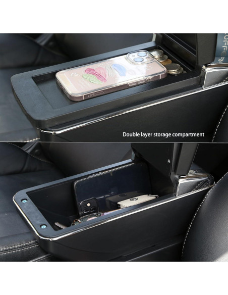 Apoyabrazos HRCHCG para Toyota Yaris iA 2017-2018 Doble Capa