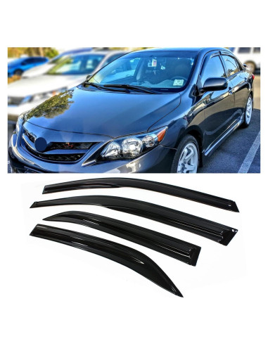 Visera de Ventana Ahumada Cuztom Tuning 3D para Toyota Corolla 2009-2013