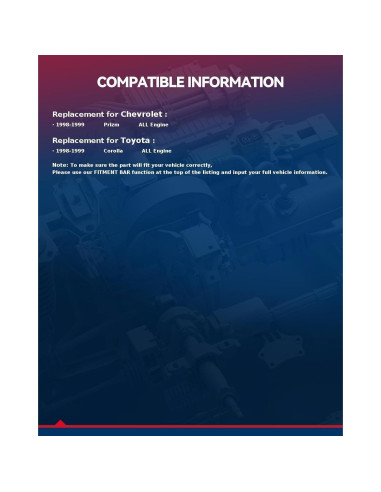 Juego de Junta de Culata KAX con 10 Tornillos para Toyota 1.8L