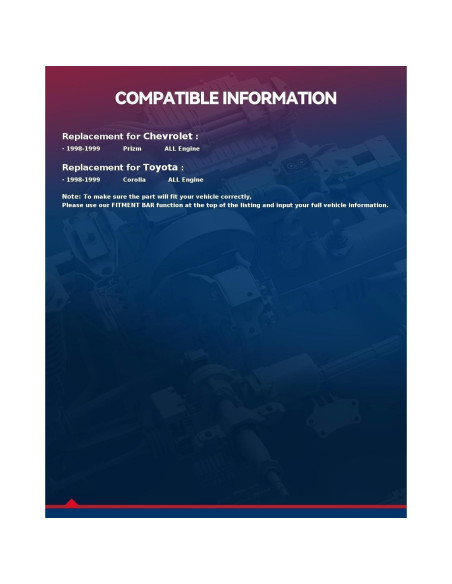 Juego de Junta de Culata KAX con 10 Tornillos para Toyota 1.8L