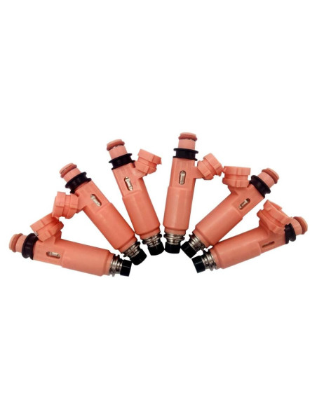 Inyectores de Combustible Amrxuts 6 Pcs 12 Agujeros Toyota/Lexus