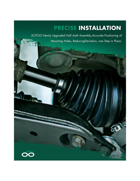 Eje de transmisión CV SCITOO para Scion iA y Toyota Yaris