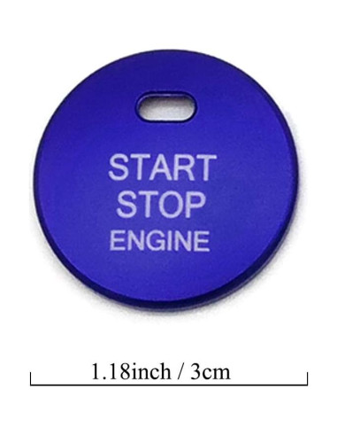 Cubierta Botón Inicio Motor Thor-Ind para Toyota Azul