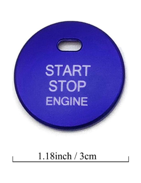 Cubierta Botón Inicio Motor Thor-Ind para Toyota Azul