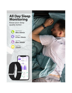 Brazalete Inteligente EGQINR con Monitoreo de Salud 24H 2