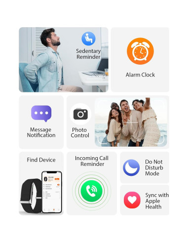 Brazalete Inteligente EGQINR con Monitoreo de Salud 24H