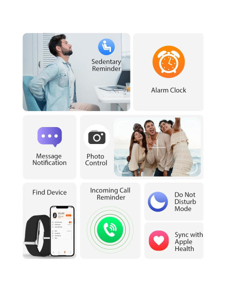 Brazalete Inteligente EGQINR con Monitoreo de Salud 24H