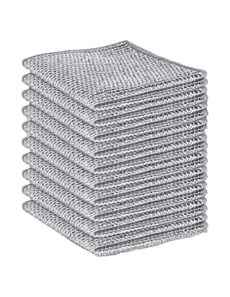 10 Paños de Limpieza de Alambre LKESRC 20x20cm Reutilizables