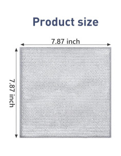 10 Paños de Limpieza de Alambre LKESRC 20x20cm Reutilizables 2