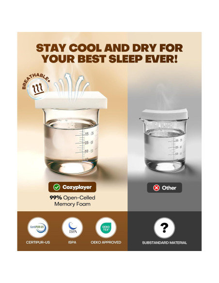 Almohada Cervical Ergonómica Cozyplayer STSDK-05 1.22 kg