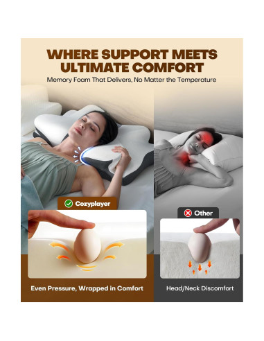 Almohada Cervical Ergonómica Cozyplayer STSDK-05 1.22 kg