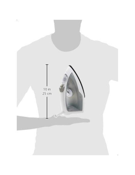 Plancha de Vapor Amazon Basics 1200W Suela Teflón 150ml Gris