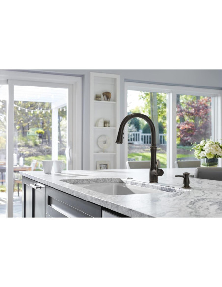 Grifo de Cocina KOHLER Bellera Sin Contacto Bronce Aceitado