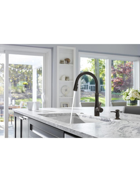 Grifo de Cocina KOHLER Bellera Sin Contacto Bronce Aceitado