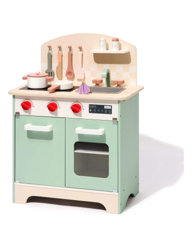 Cocina de Juguete de Madera ROBUD para Niños Verde 9.3 kg