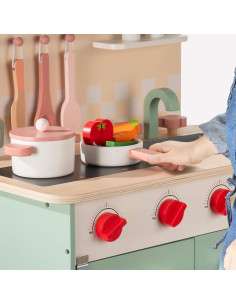 Cocina de Juguete de Madera ROBUD para Niños Verde 9.3 kg 2