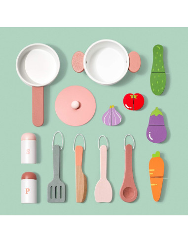 Cocina de Juguete de Madera ROBUD para Niños Verde 9.3 kg