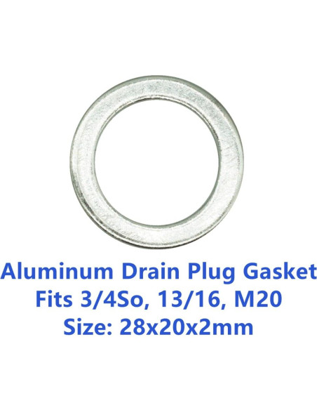 20 Juntas de Drenaje de Aceite Dsnaduo para Honda/Acura 18mm y 20mm