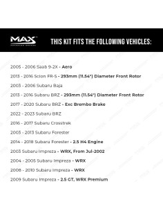 Kit de Freno Delantero Max Advanced Brakes Cerámico 11.54" 2