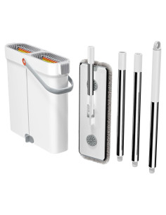 Juego de Mopa y Cubo CTIME 40cm con 4 Almohadillas Microfibra