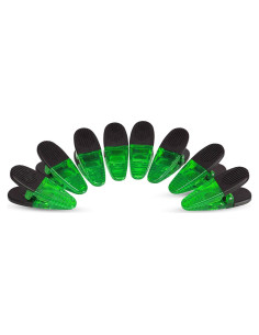 Clips Magnéticos de Plástico VIP Home Essentials - 8 Piezas - Verde