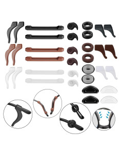 34PCS Sujetadores de Gafas Silicona Antideslizantes AZFVBQL
