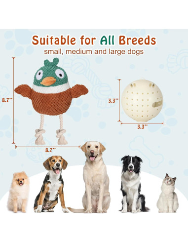 Juguete Interactivo para Perros CiyvoLyeen Pato con Bola Eléctrica