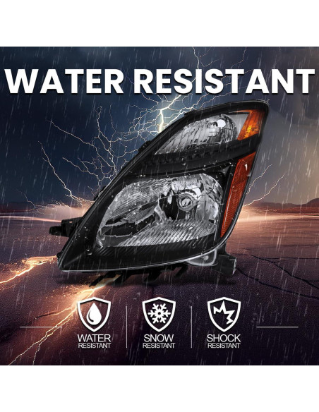 Faros Spec-D Tuning Negros para Toyota Prius 2006-2009