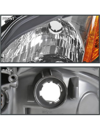 Faros Spec-D Tuning Negros para Toyota Prius 2006-2009