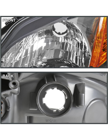 Faros Spec-D Tuning Negros para Toyota Prius 2006-2009