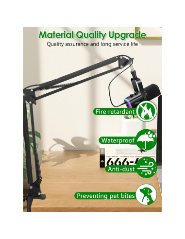 Manga de Cables para Soporte de Micrófono YOUSHARES 2PCS