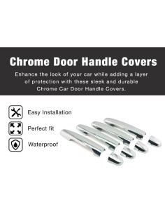 Cubiertas de Manija de Puerta Cromo SEGADEN para Toyota Hilux 2005-2014 2