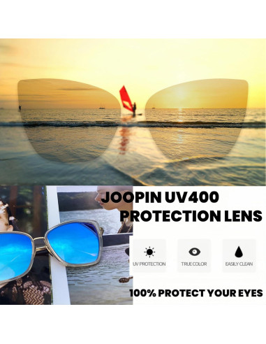 Gafas de sol Joopin estilo gato UV400 para mujeres - Paquete 2