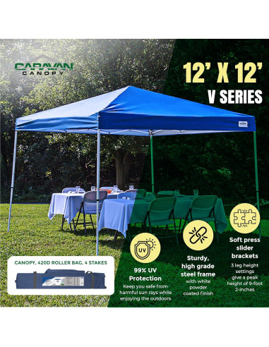 Carpa Pop-Up Caravan V-Series 2 3.66x3.66m Resistente al Agua